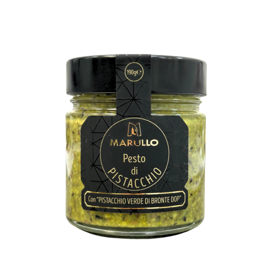 PESTO DI PISTACCHIO CON "PISTACCHIO VERDE DI BRONTE DOP"